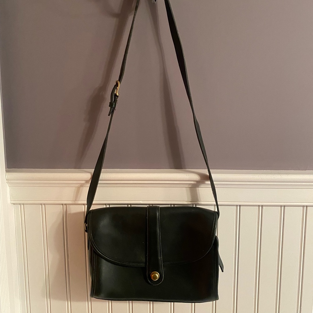 COACH black crossover bag